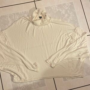 We The Free Ribbed Cream Top